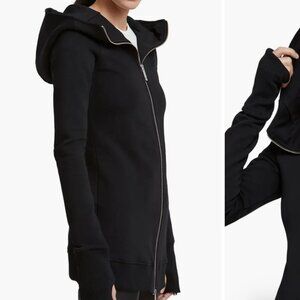 Marcella nyc new york black prospect zip hoodie LARGE worn once
